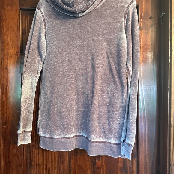Disney Women's Heathered Brown Mickey Cowl Neck Sweater - Picture 3 of 4